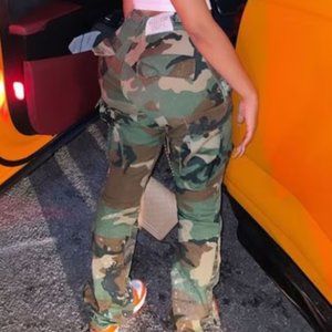 Gallery Department Women camouflage cargo pants